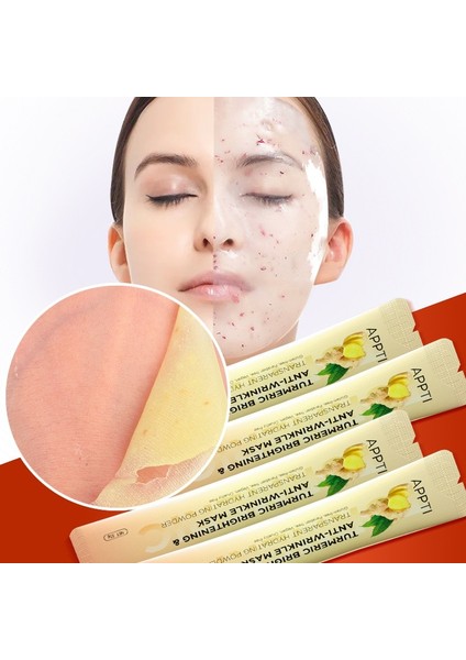Zerdeçal Tarzı 15G Vampir Yumuşak Jöle Maskesi Beyazlatma Nemlendirici Kollajen Soyulabilir Maske Tozu Güzellik Salonu Spa Güzellik Dıy Kristal Yüz Maskesi (Yurt Dışından)