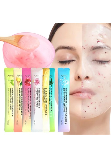Zerdeçal Tarzı 15G Vampir Yumuşak Jöle Maskesi Beyazlatma Nemlendirici Kollajen Soyulabilir Maske Tozu Güzellik Salonu Spa Güzellik Dıy Kristal Yüz Maskesi (Yurt Dışından) fiyatları