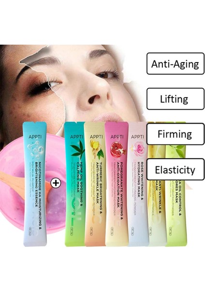 Zerdeçal Tarzı 15G Vampir Yumuşak Jöle Maskesi Beyazlatma Nemlendirici Kollajen Soyulabilir Maske Tozu Güzellik Salonu Spa Güzellik Dıy Kristal Yüz Maskesi (Yurt Dışından) modelleri