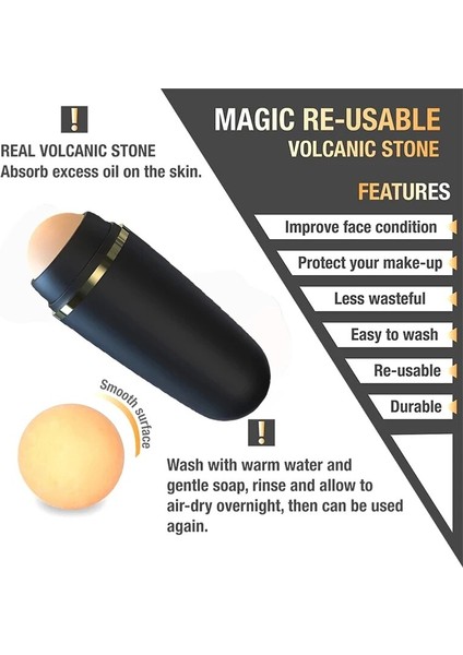 B Tarzı Doğal Volkanik Rulo Yağ Kontrolü Haddeleme Taş Mat Makyaj Yüz Cilt Bakımı Aracı Yüz Temizleme Yağı Emme Rulo Topu (Yurt Dışından) modelleri