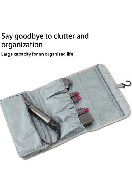 Siyah Stil Pu Çanta Profesyonel Saç Şekillendirme Araçları Depolama Tutma Çantası Saç Kurutma Makinesi Konteynerleri Organizatör Çanta Yedek Airwrap Siyah (Yurt Dışından) indirimleri