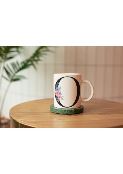 Kişiselleştirilebilir O Harfli Baskılı Premium Porselen Kupa Bardak fiyatları