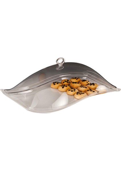 Zcp 054-S Polikarbon Kapaklı Fanus Takımı-S Model 44X28X16 cm