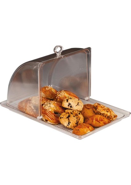 ZCP-419 Rolltop Polikarbon Kapaklı Fanus Takımı 28X43X24 cm