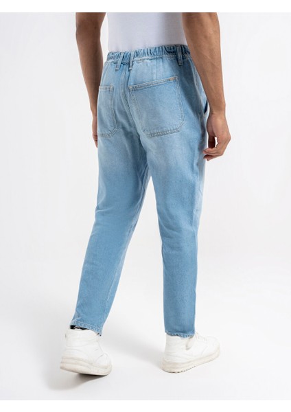 Slouchy Elastic Waist Fit Erkek Pantolon