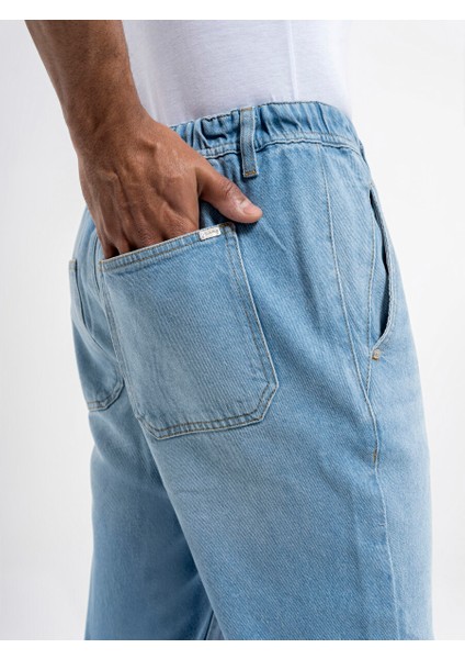 Slouchy Elastic Waist Fit Erkek Pantolon