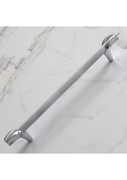 Duru 192 mm Metal Kulp Mobilya Mutfak Dolabı Kulpları Dolap Çekmece Kapak Kulbu Kulpu Krom Renk