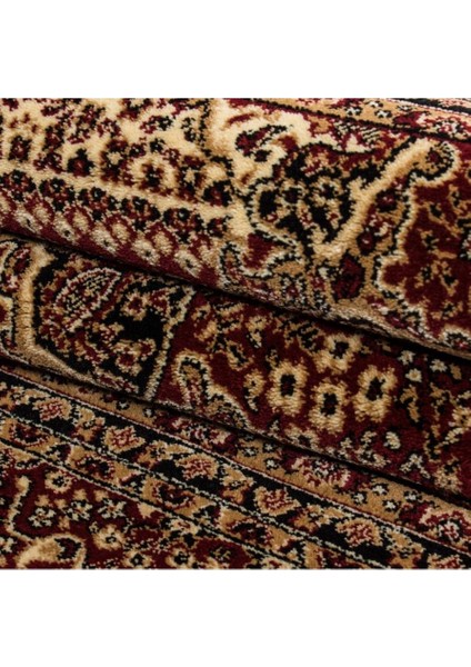 Carpettex Halı Klasik Desenli Halı Iran Tarzı Süslemeler Bordo Siyah Krem Renkler