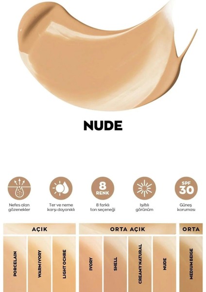 Serum Fondöten Spf30-30 ml 228G Nude