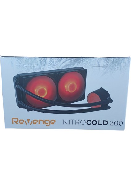 Nitro Cold 200 Intel ve Amd Destekli Rgb Fanlı Infinite Panel Cpu Işlemci 240MM Sıvı Soğutma Sistemi