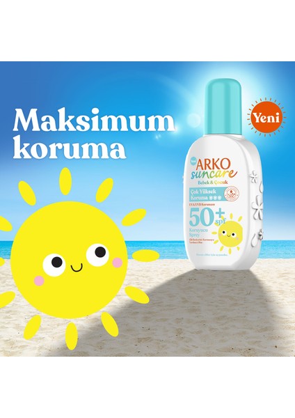 Suncare SPF50+ Çok Yüksek Korumalı Bebek & Çocuk Güneş Kremi 200 ml