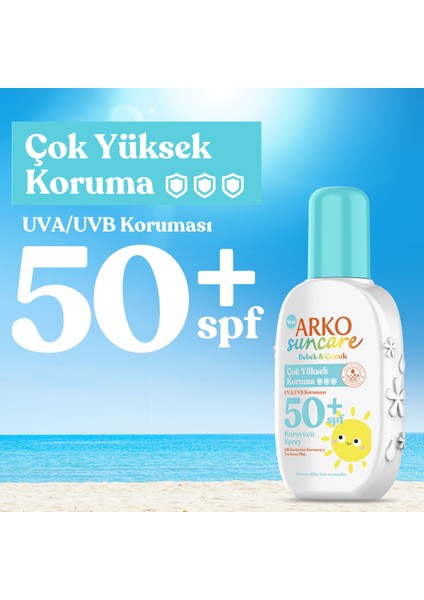 Suncare SPF50+ Çok Yüksek Korumalı Bebek & Çocuk Güneş Kremi 200 ml