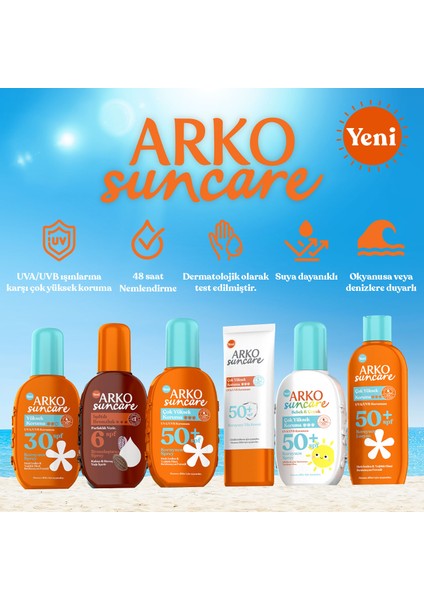 Suncare SPF50+ Çok Yüksek Korumalı Bebek & Çocuk Güneş Kremi 200 ml