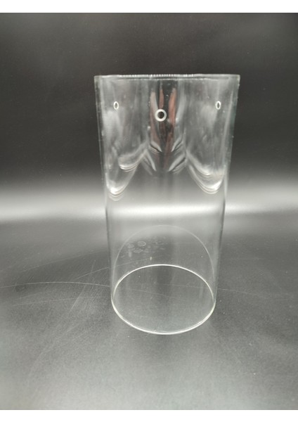 Silindir Avize Camı.yanlarından 3.adet VİDALI.(ÇAP:12.00cm-H:25.00cm)ŞEFFAF RENKTE