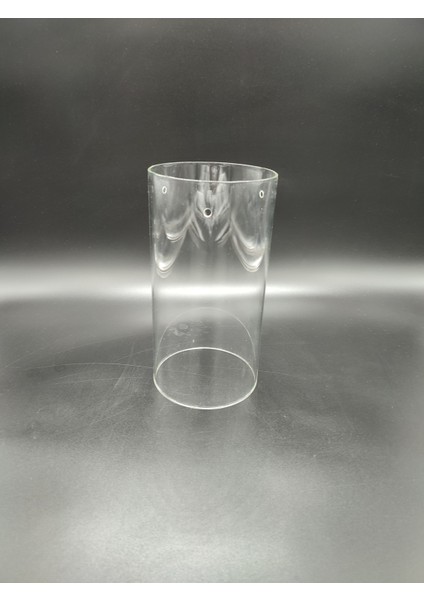 Silindir Avize Camı.yanlarından 3.adet VİDALI.(ÇAP:12.00cm-H:25.00cm)ŞEFFAF RENKTE