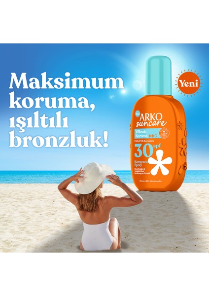 Suncare SPF30+ Yüksek Korumalı Vücut Güneş Spreyi 200 ml