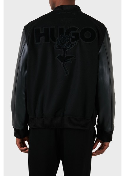 Yün ve Kaşmir Karışımlı Regular Fit Bomber Ceket Erkek Ceket 50503394 001