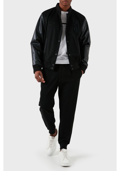 Yün ve Kaşmir Karışımlı Regular Fit Bomber Ceket Erkek Ceket 50503394 001