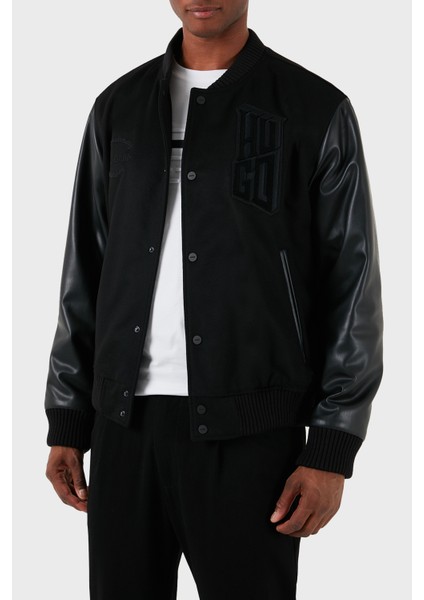 Yün ve Kaşmir Karışımlı Regular Fit Bomber Ceket Erkek Ceket 50503394 001