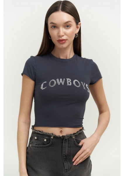 Collection Cowboys Antrasit Penye Crop