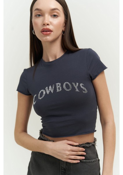 Collection Cowboys Antrasit Penye Crop