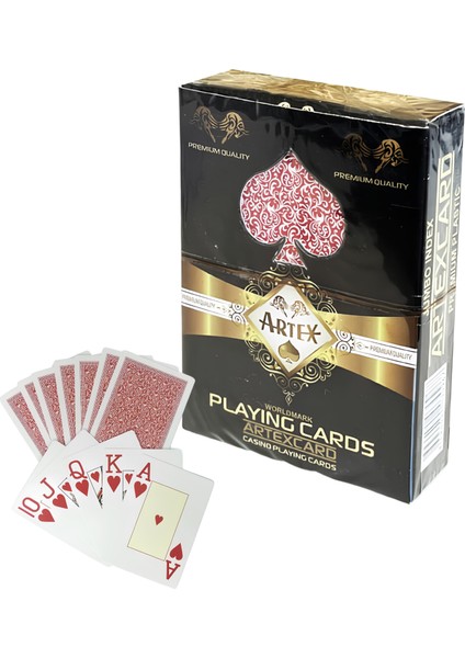 Artex Jumbo %100 Plastik Poker Oyun Kağıdı