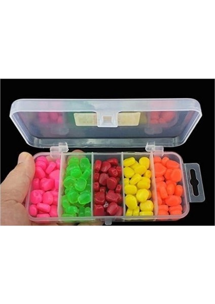 Pop Corn Silikon Sazan Yemi 100'LÜ Kutuda Color:mix