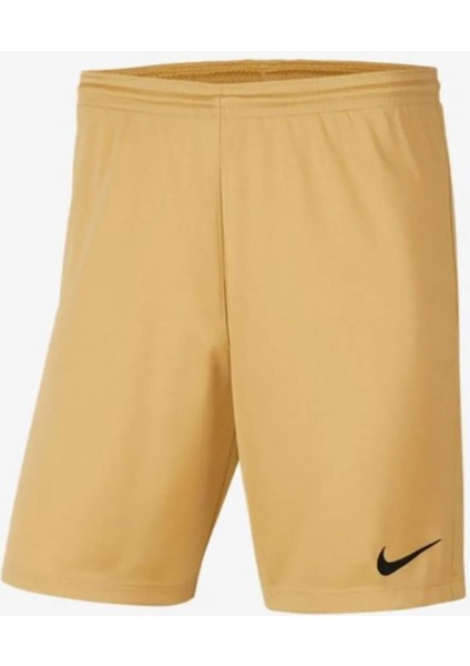 Dri Fit Park 3 Football Shorts Cepsiz Futbol Maç Antrenman Şortu Hardal