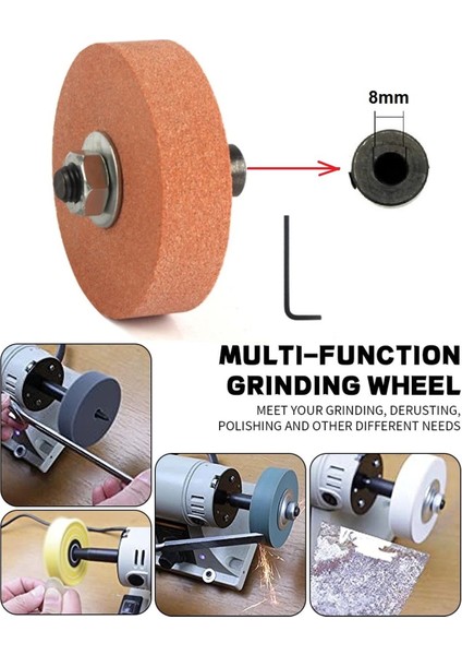 8mm Motor Mili Için Bileme Taşı ve Kaplin Motoru Bileme Makinesine Dönüştürme Seti Bıçak Satır