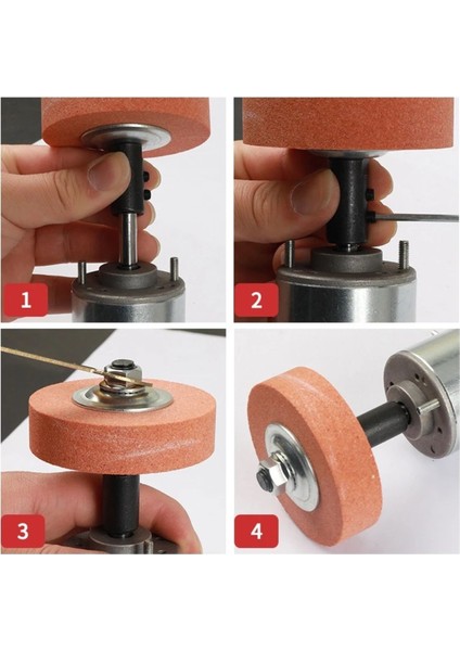 8mm Motor Mili Için Bileme Taşı ve Kaplin Motoru Bileme Makinesine Dönüştürme Seti Bıçak Satır