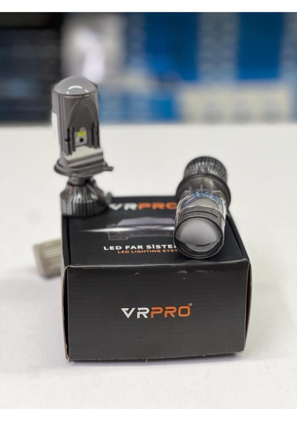 H4 Grand Lens Mercek Yüksek Işık Şimşek Etkili 12V Uyumlu 15000 Lümen 40W