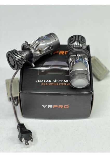 H4 Grand Lens Mercek Yüksek Işık Şimşek Etkili 12V Uyumlu 15000 Lümen 40W fiyatları