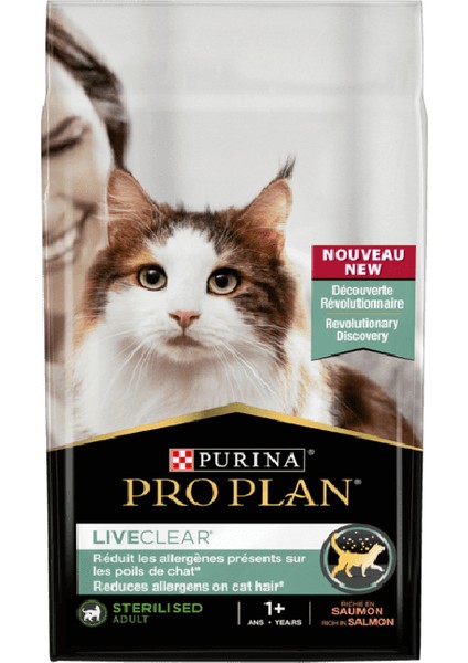 Proplan Liveclear Sterilised Somonlu Kısırlaştırılmış Kedi Maması 1,4 Kg.