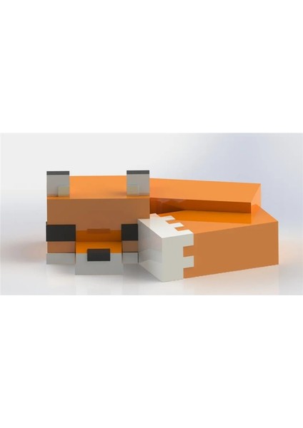 Minecraft Fox Uyuyan Tilki