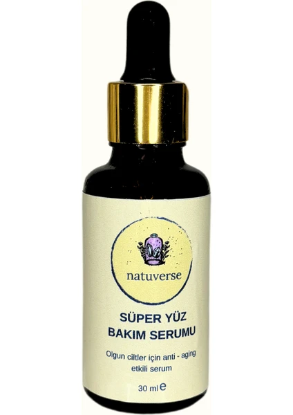 %100 Doğal Kırışık Serumu- Anti - Aging Etkili Serum 30 ml