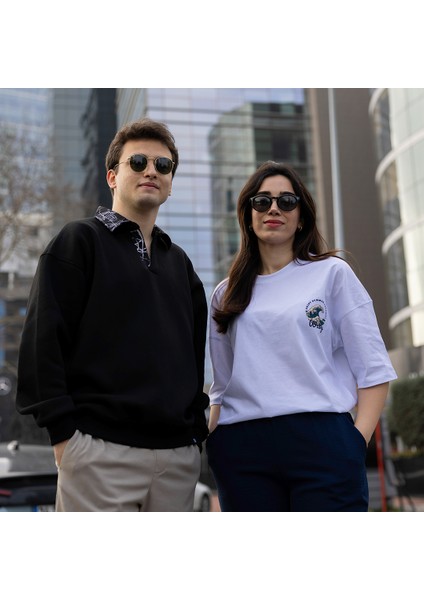 Siyah Polo Sweatshirt modelleri