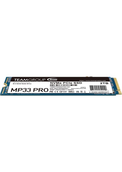 MP33 Pro 2tb 2400/2100MB/S Nvme Pcıe GEN3X4 M.2 SSD Disk (TM8FPD002T0C101)