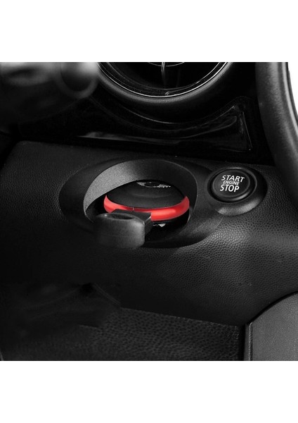 Anahtar Halkası Kırmızı Renk - Kumanda Halkası - Alüminyum Bilezik Mini Cooper ile Uyumlu modelleri