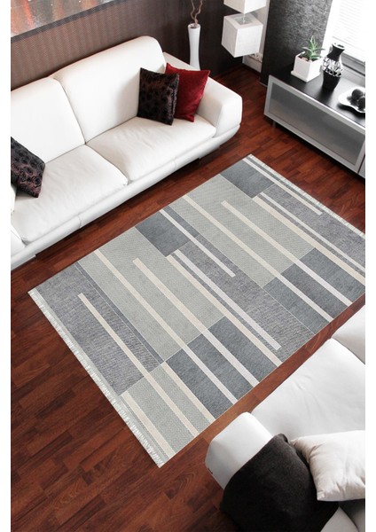 Homier Collection Homier Westa Kalitesi Yıkanabilir Kaymaz Taban Kilim ve Yolluk H-PW-8177A