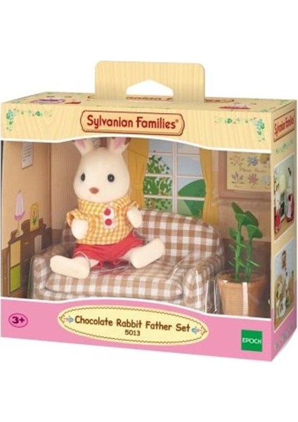 5013 Sylvanian Families, Çikolata Kulaklı Tavşan Baba ve Kanepesi , +3 Yaş