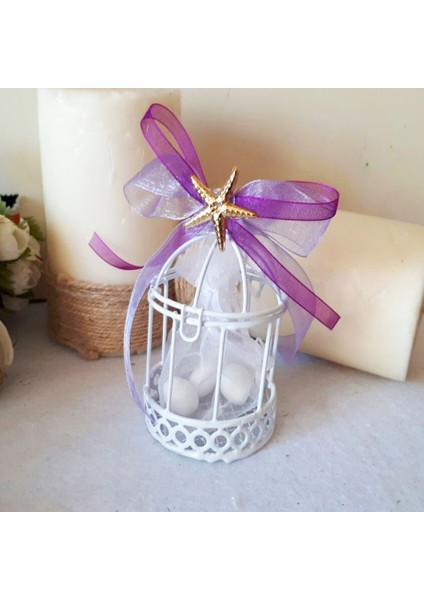 30 Adet Deniz Yıldızlı Kafes Nikah Şekeri