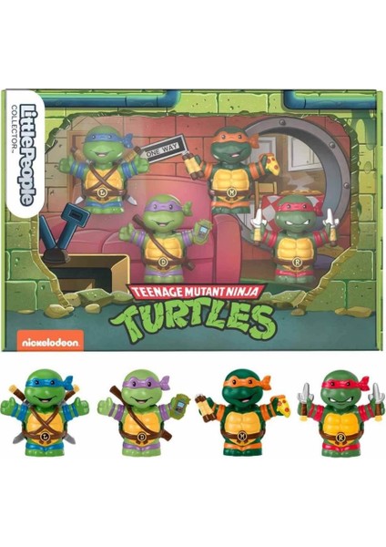 HPM43 Little People® Collector Teenage Mutant Ninja Turtles 4'lü Özel Set