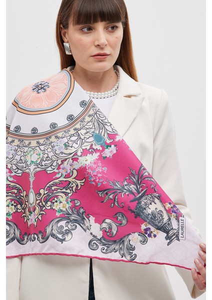 Tivil Eşarp Ottoman Pembe