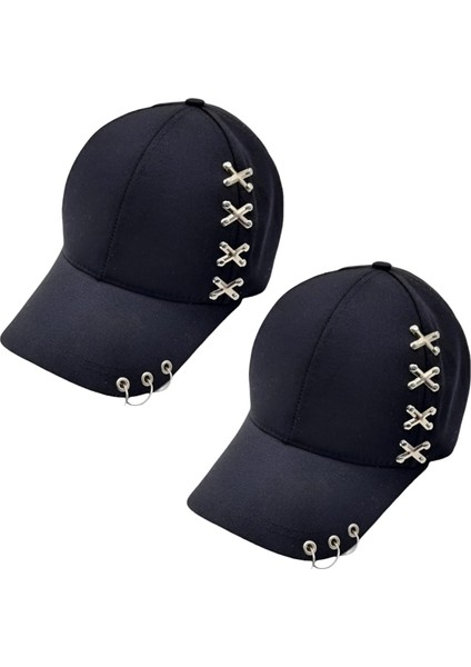 Punk Master Baseball Kep Şapka 2'li Set