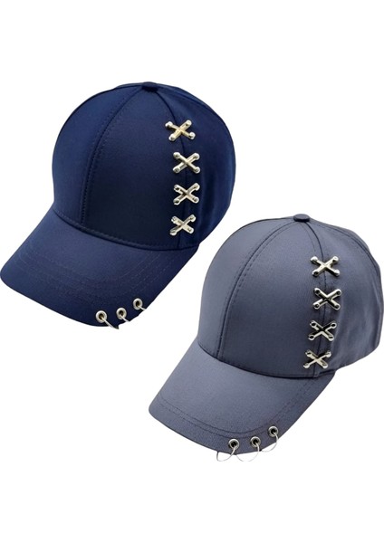 Punk Master Baseball Kep Şapka 2'li Set