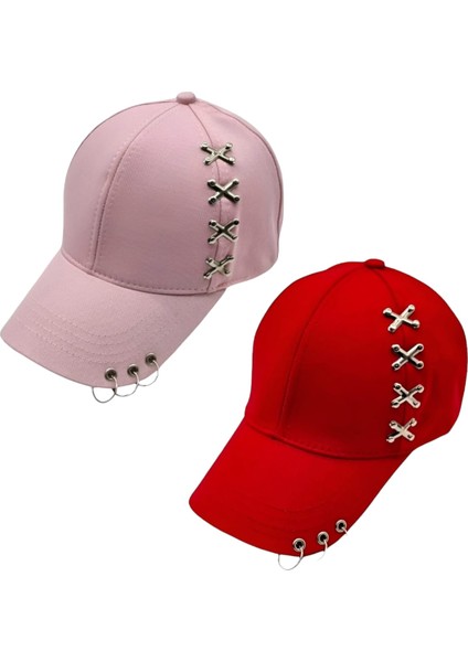 Punk Master Baseball Kep Şapka 2'li Set