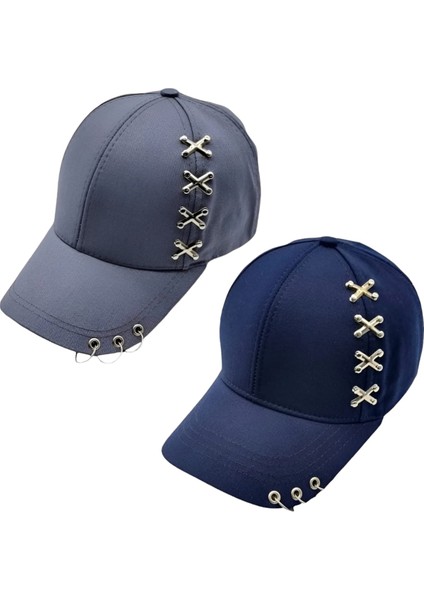 Punk Master Baseball Kep Şapka 2'li Set