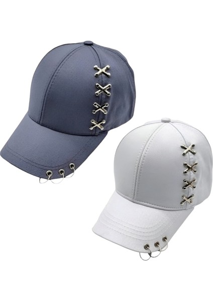 Punk Master Baseball Kep Şapka 2'li Set