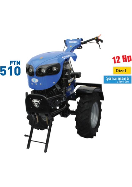 Ftn 510 Antor Motor 12 Hp Ipli Dizel Çapa Makinesi