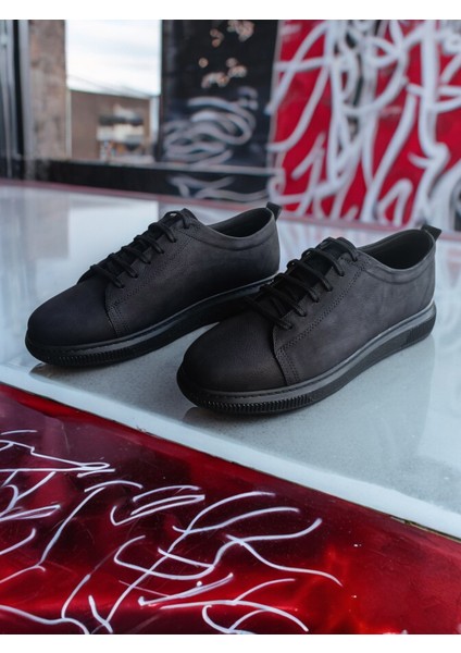 Deri Sneaker Günlük Spor Ayakkabı Ortopedik Taban